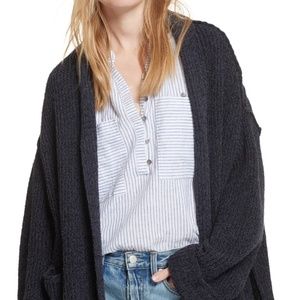 Free people. Grey Low Tide Cardigan.